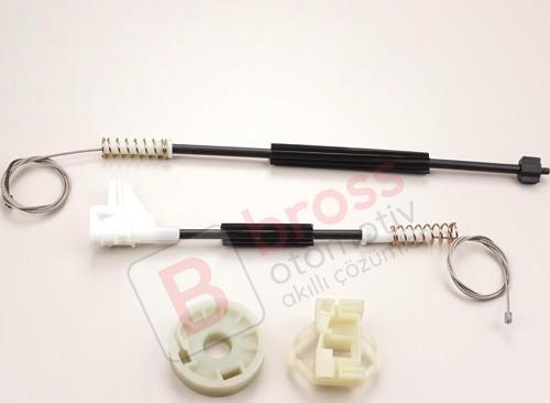 VW Polo Classic Variant Seat Cordoba MK1 Ibiza MK2 6K4839402 İçin Arka Sağ Cam Kriko Tamir Seti