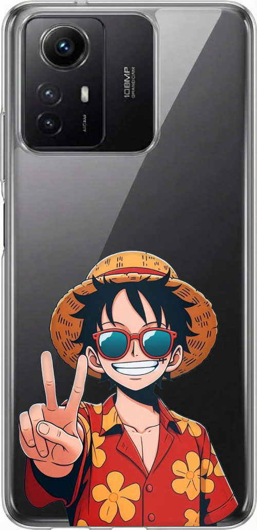 Redmi Note 12S Uyumlu Monkey D. Luffy Tasarımlı Baskılı Silikon Kılıf