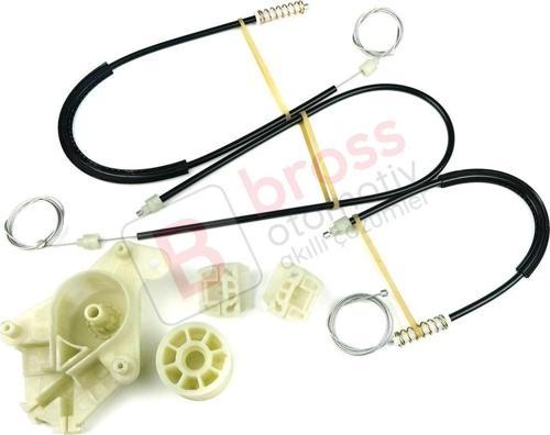 VW Transporter T5 Caravelle Multivan 2003-2015 7H0837754 İçin Ön Sağ Kapı Cam Kriko Tamir Seti