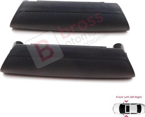 VW Transporter T5 Makyajsız Kasa 2003-2009 İçin Ön İç Kapı Kolu Tutamağı Seti Siyah 7H0867179F 80F