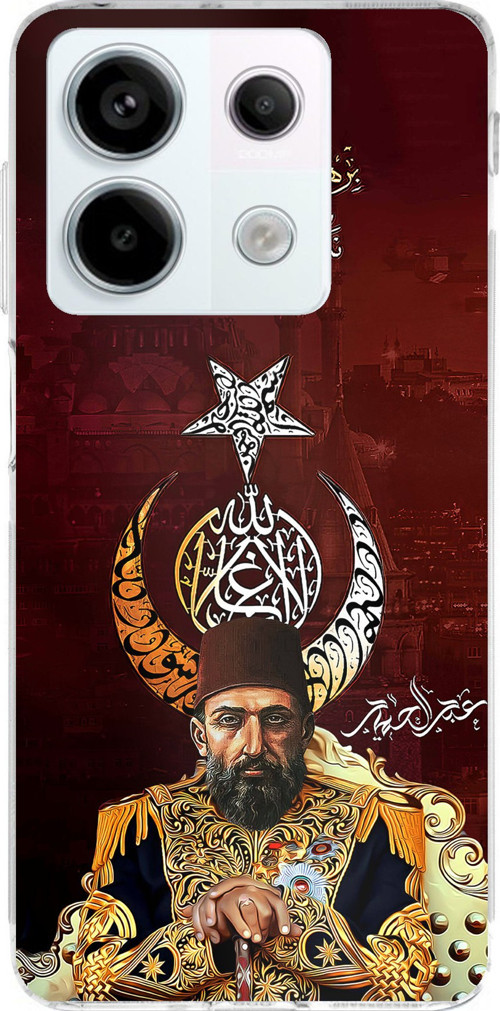 Redmi Note 13 PRO 5G Uyumlu Abdülhamid Han Baskılı Silikon Kılıf