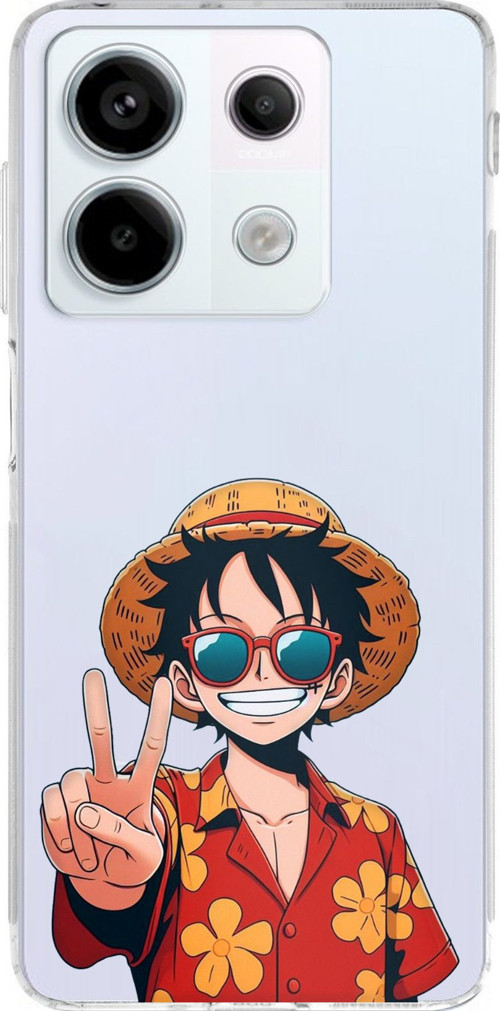 Redmi Note 13 PRO 5G Uyumlu Monkey D. Luffy Tasarımlı Baskılı Silikon Kılıf