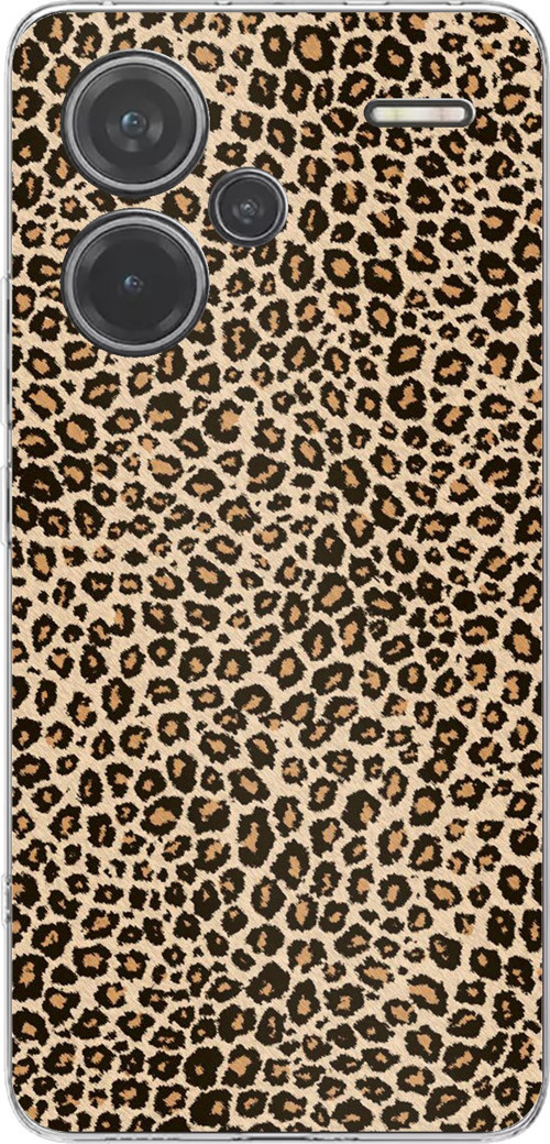 Redmi Note 13 PRO PLUS Uyumlu Leopar Tasarımlı Baskılı Silikon Kılıf