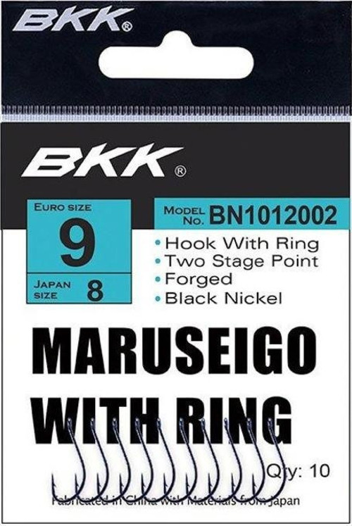 Maruseigo-R BM011 With Ring Olta İğnesi (Black Nikel) Black Nickel-NO:1/0