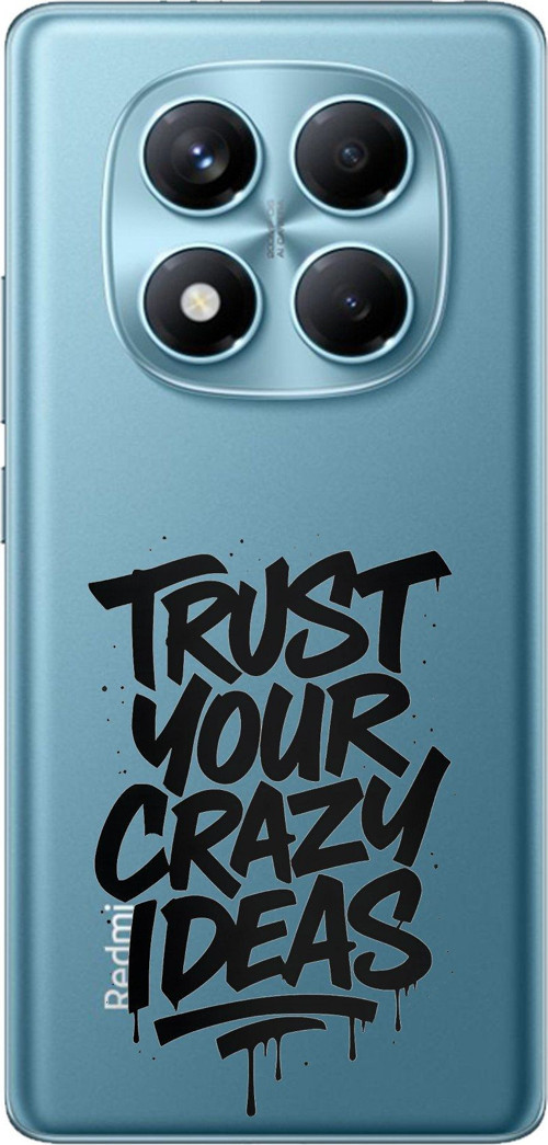 Redmi Note 14 PRO 4G Uyumlu Crazy Trust Baskılı Silikon Kılıf