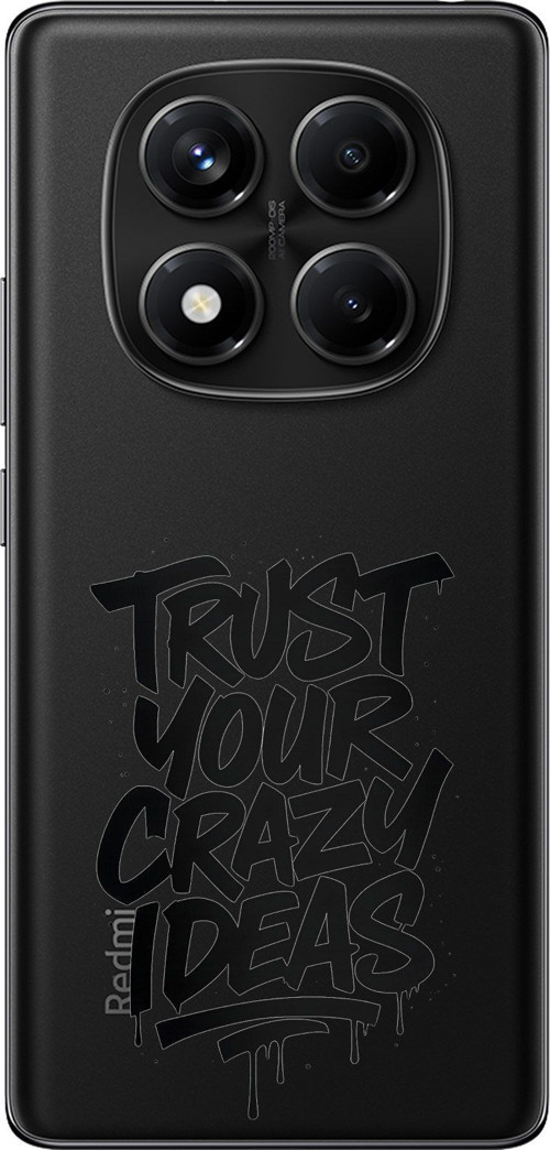 Redmi Note 14 PRO 5G Uyumlu Crazy Trust Baskılı Silikon Kılıf