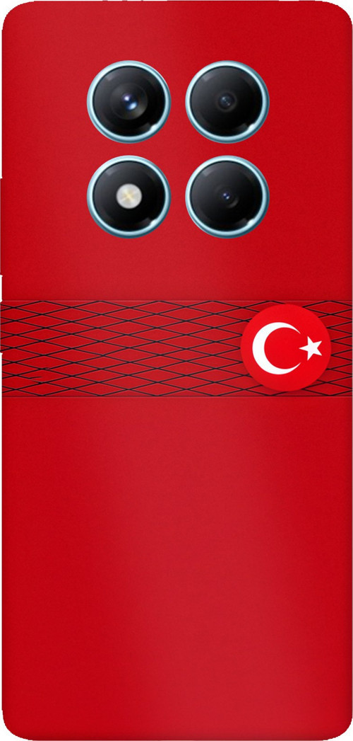 Redmi Note 14 PRO 4G Uyumlu Türk Milli Takım Izgara Desenli Forma Baskılı Silikon Kılıf
