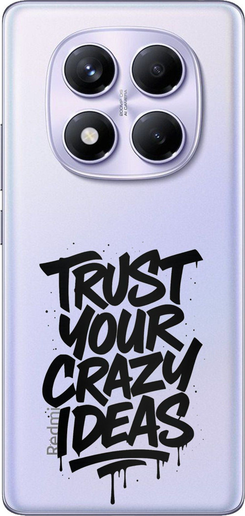 Redmi Note 14 PRO PLUS Uyumlu Crazy Trust Baskılı Silikon Kılıf