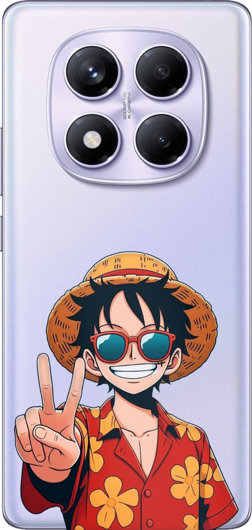 Redmi Note 14 PRO PLUS Uyumlu Monkey D. Luffy Tasarımlı Baskılı Silikon Kılıf