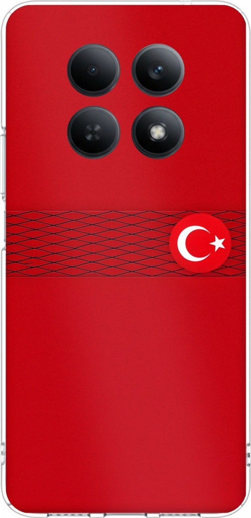 Redmi Note 15 4G Uyumlu Türk Milli Takım Izgara Desenli Forma Baskılı Silikon Kılıf