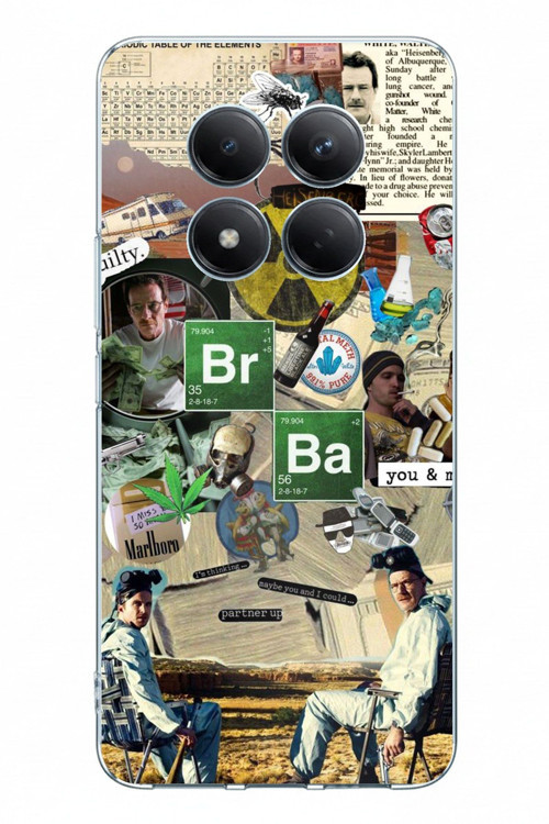 Redmi Note 15 PRO PLUS Uyumlu Breaking Bad Kolaj Baskılı Silikon Kılıf