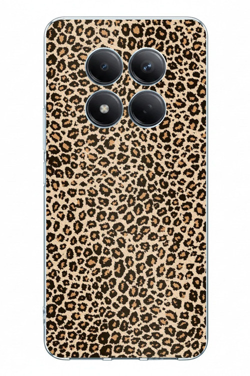 Redmi Note 15 PRO PLUS Uyumlu Leopar Tasarımlı Baskılı Silikon Kılıf