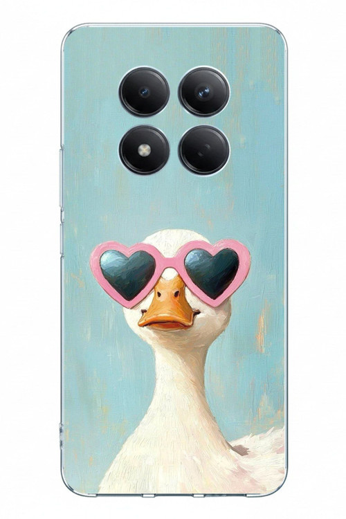 Redmi Note 15 PRO PLUS Uyumlu Yağlı Boya Pop-Art Ördek Baskılı Silikon Kılıf