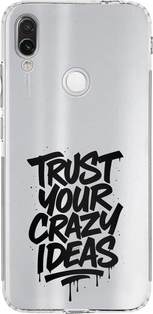 Redmi Note 7-7 PRO Uyumlu Crazy Trust Baskılı Silikon Kılıf