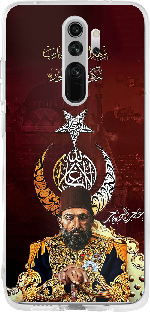 Redmi Note 8 Pro Uyumlu Abdülhamid Han Baskılı Silikon Kılıf