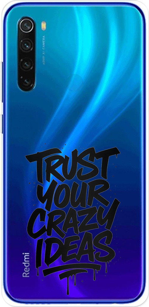 Redmi Note 8 Uyumlu Crazy Trust Baskılı Silikon Kılıf