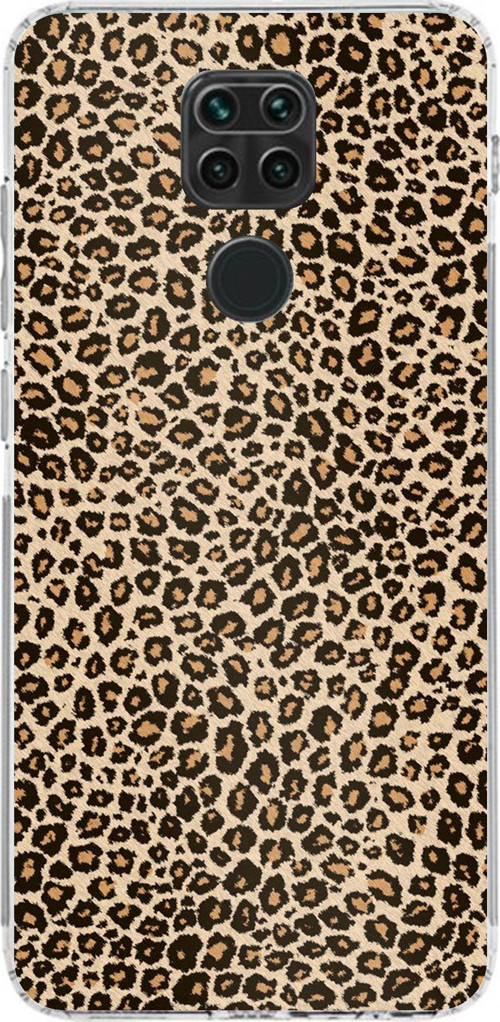 Redmi Note 9 Uyumlu Leopar Tasarımlı Baskılı Silikon Kılıf