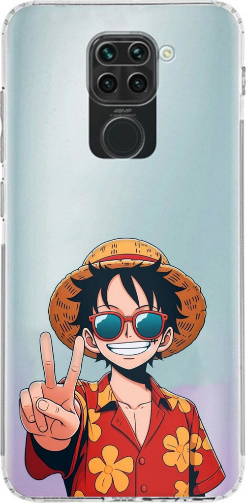 Redmi Note 9 Uyumlu Monkey D. Luffy Tasarımlı Baskılı Silikon Kılıf