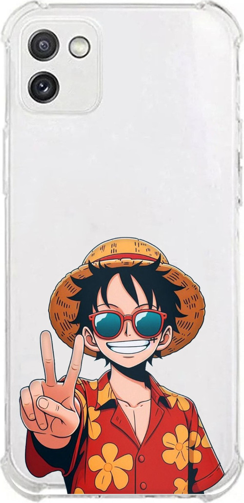 Samsung Galaxy A03 Uyumlu Monkey D. Luffy Tasarımlı Baskılı Silikon Kılıf