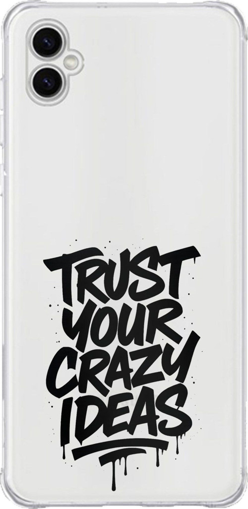 Samsung Galaxy A04 Uyumlu Crazy Trust Baskılı Silikon Kılıf