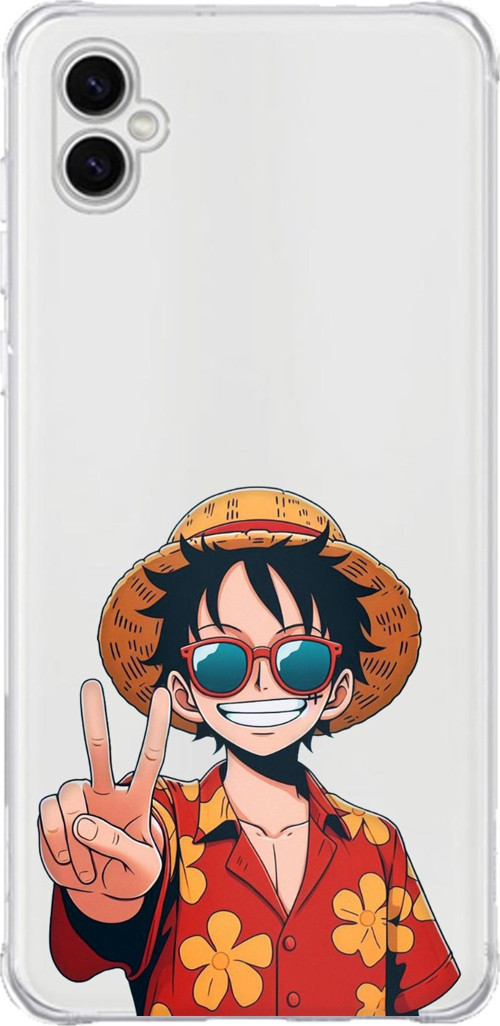 Samsung Galaxy A04 Uyumlu Monkey D. Luffy Tasarımlı Baskılı Silikon Kılıf