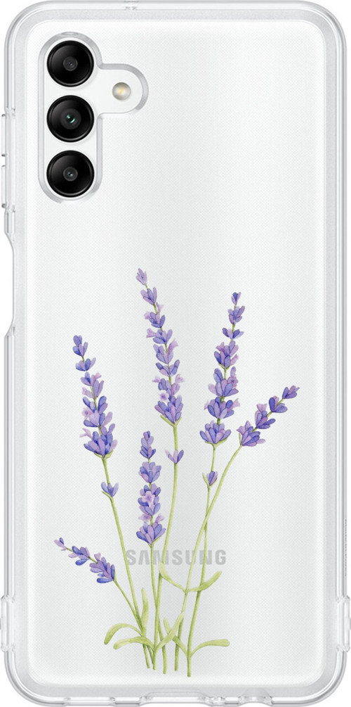 Samsung Galaxy A04s Uyumlu Lavanta Çiçek Tasarımlı Baskılı Silikon Kılıf