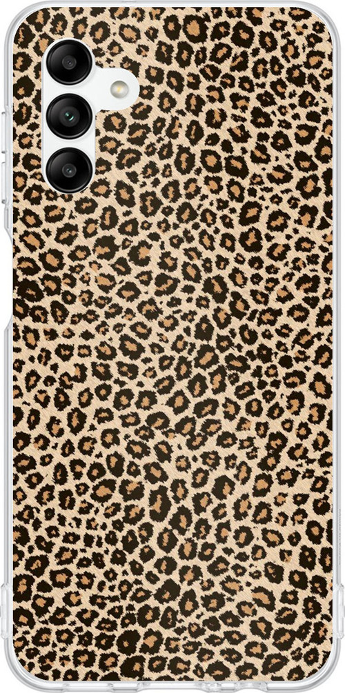 Samsung Galaxy A04s Uyumlu Leopar Tasarımlı Baskılı Silikon Kılıf
