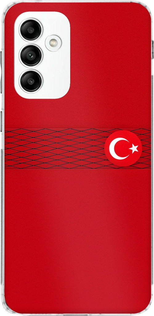 Samsung Galaxy A05s Uyumlu Türk Milli Takım Izgara Desenli Forma Baskılı Silikon Kılıf