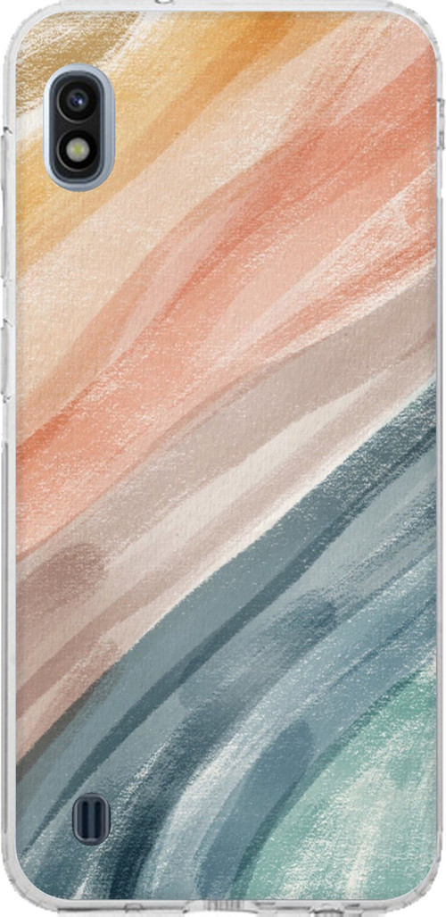 Samsung Galaxy A10 Uyumlu Modern Renk Paleti Baskılı Silikon Kılıf