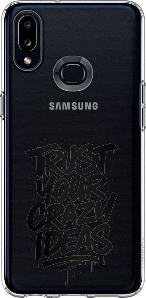 Samsung Galaxy A10S Uyumlu Crazy Trust Baskılı Silikon Kılıf