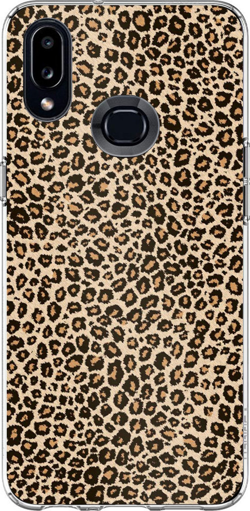 Samsung Galaxy A10S Uyumlu Leopar Tasarımlı Baskılı Silikon Kılıf