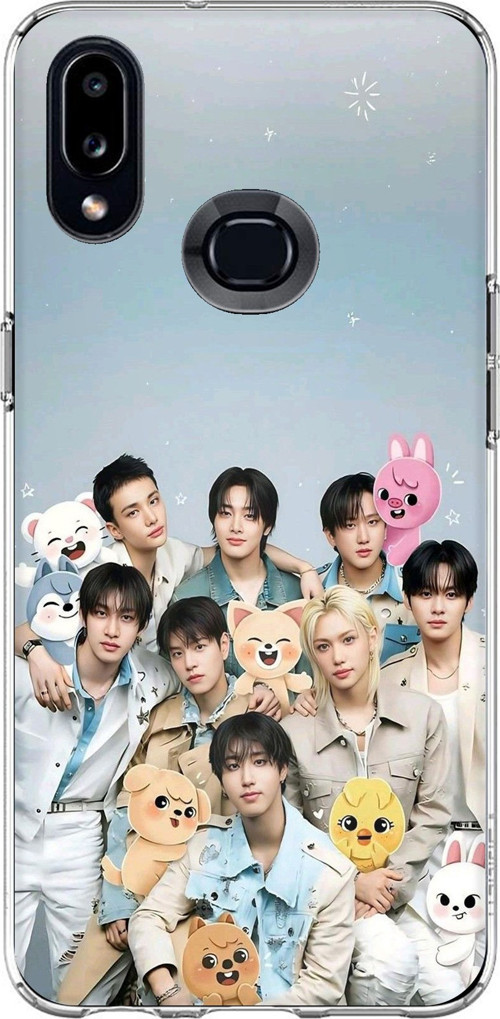 Samsung Galaxy A10S Uyumlu Tray Kids K-Pop Grubu ve SKZOO Temalı Baskılı Silikon Kılıf