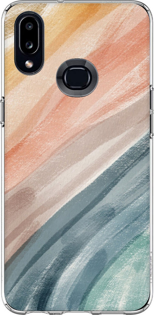 Samsung Galaxy A10S Uyumlu Modern Renk Paleti Baskılı Silikon Kılıf