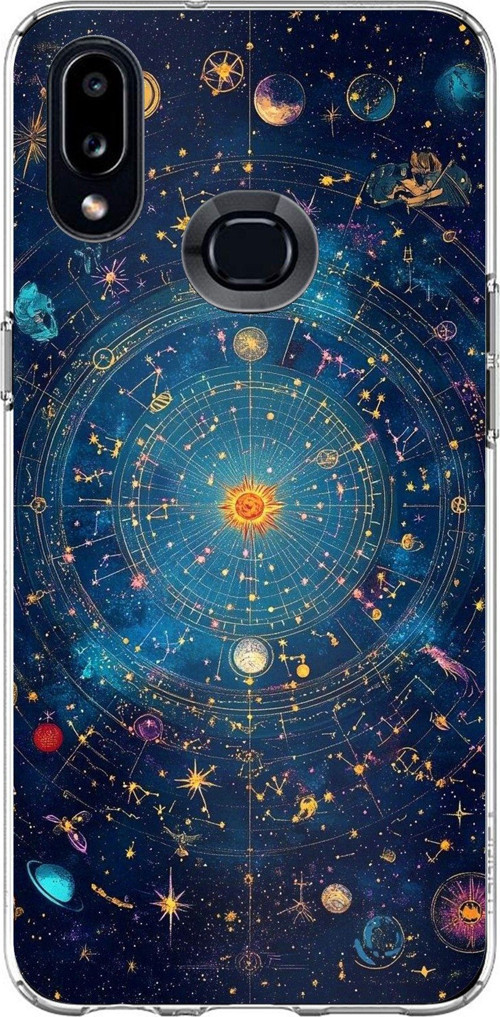 Samsung Galaxy A10S Uyumlu Yıldız Atlası Kozmik Rehber Baskılı Silikon Kılıf