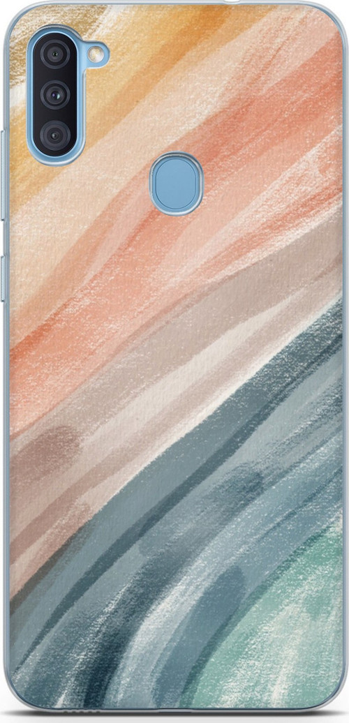 Samsung Galaxy A11-M11 Uyumlu Modern Renk Paleti Baskılı Silikon Kılıf