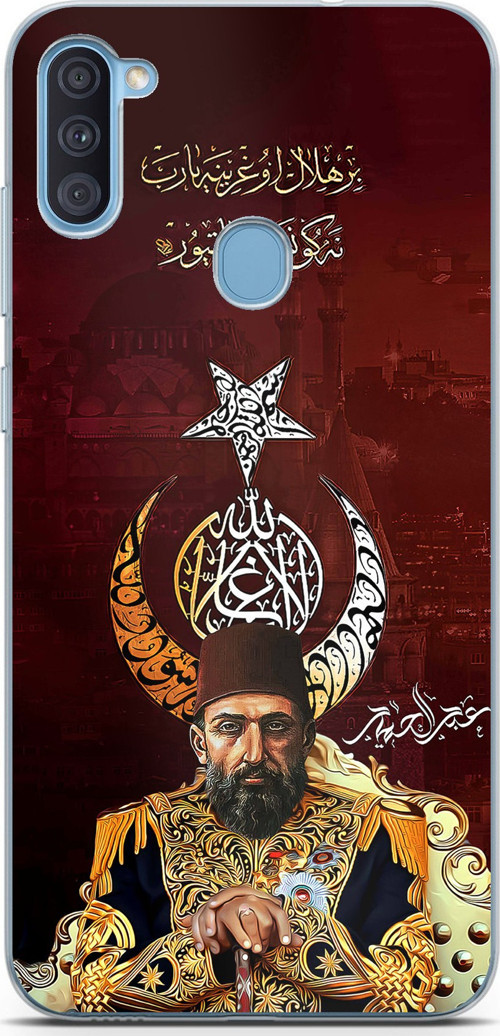 Samsung Galaxy A11-M11 Uyumlu Abdülhamid Han Baskılı Silikon Kılıf