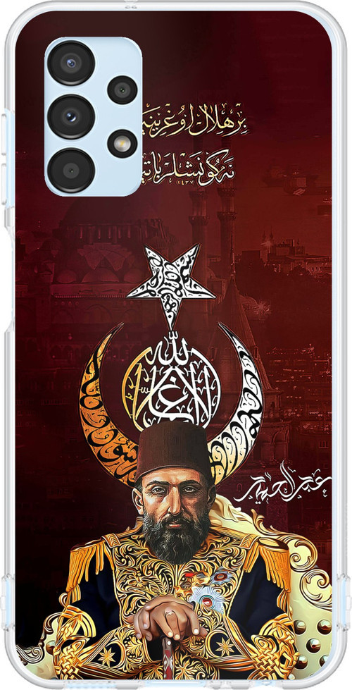 Samsung Galaxy A13 Uyumlu Abdülhamid Han Baskılı Silikon Kılıf