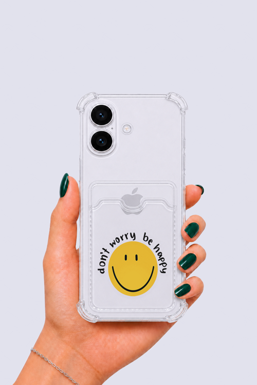 iPhone 17 Kartlıklı Gülücük Desenli Kılıf - NLCAEB8105-7237