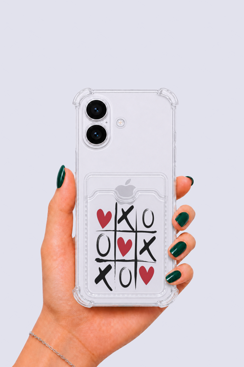 iPhone 17 Kartlıklı XoXO Desenli Kılıf - NLCAEB8050-1244