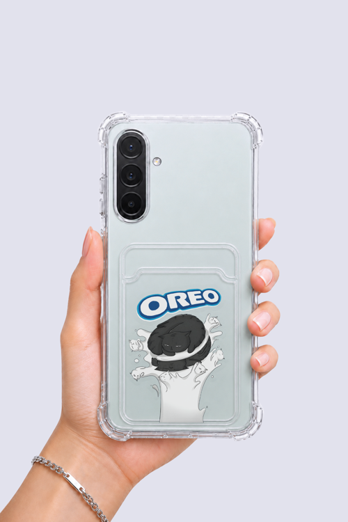 Samsung Galaxy A36 Kartlıklı OREO Desenli Kılıf - NLCAEB8964-7061