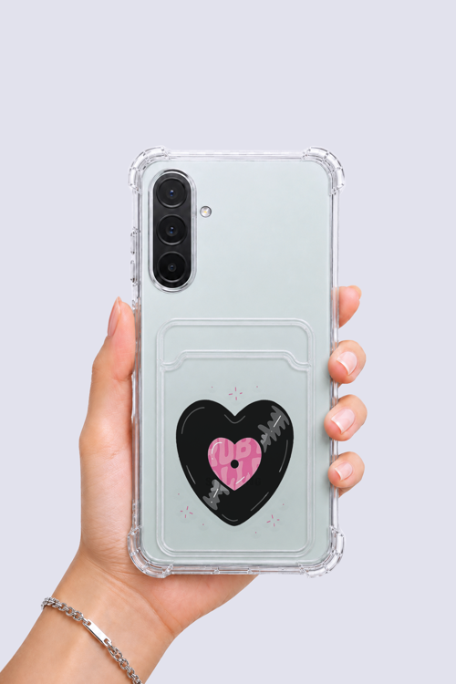 Samsung Galaxy A17 Kartlıklı Vinly Desenli Kılıf - NLCAEB6648-8364