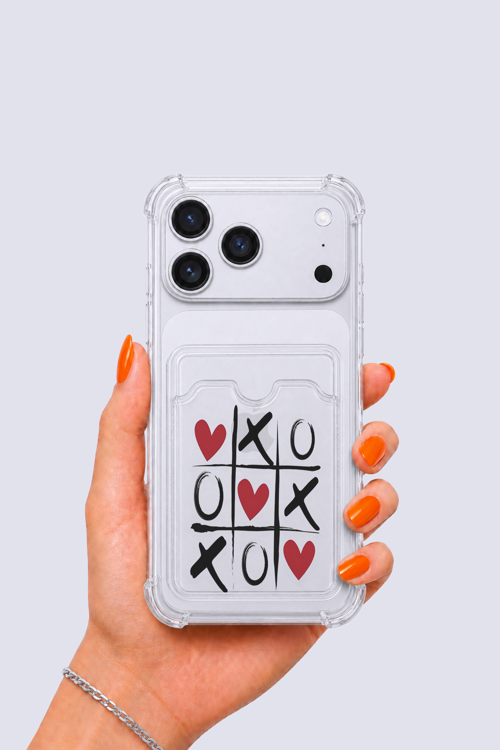 iPhone 17 Pro Max Kartlıklı XoXO Desenli Kılıf - NLCAEB7564-8884
