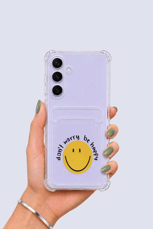 Samsung Galaxy S25 FE Kartlıklı Gülücük Desenli Kılıf - NLCAEB7619-2005