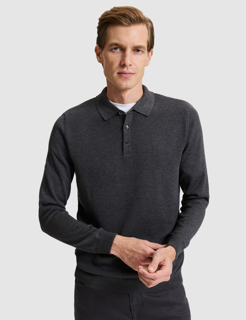 Antrasit Melanj Slim Fit Kazak 50333916-VR081