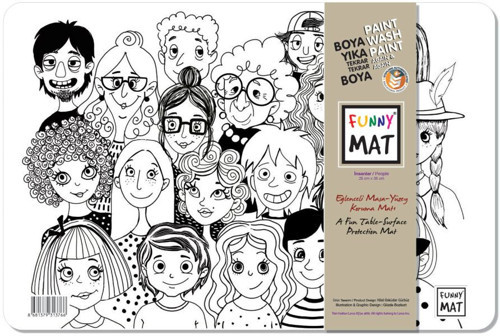 Funny Mat İnsanlar / People 25 x 35 cm