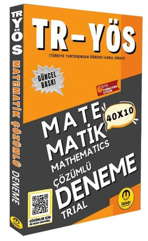 Tasarı TR YÖS Matematik 40X10 Çözümlü Deneme