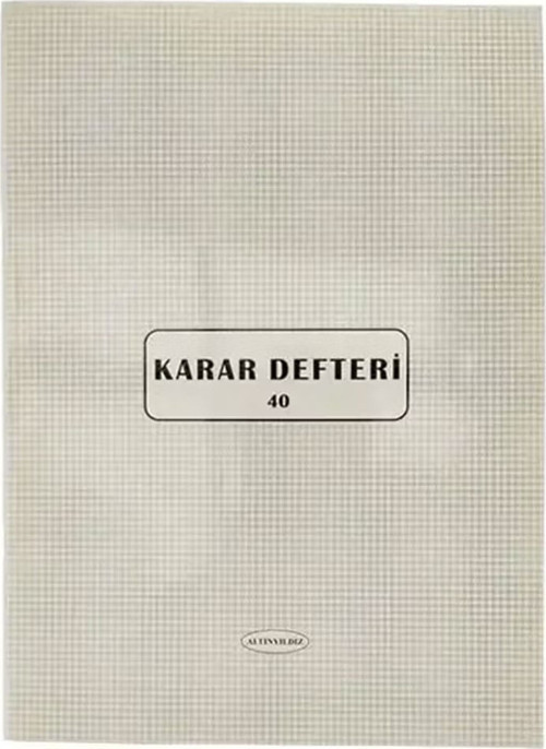 Karar Defteri Karton Kapak 40 YP