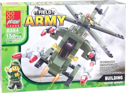 Askeri Helikopter Blok Seti 159 Parça 6+ 0354