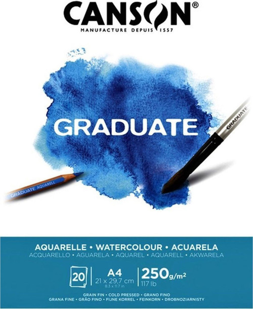 Sulu Boya Bloğu Graduate 20 Syf A4 250 GR