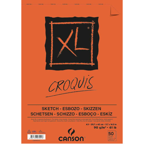 Eskiz Croquıs XL 90 Gr Üsten Spiralli A3 50 YP